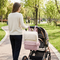 Sac à dos de voyage pour bébé personnalisé, antivol, imperméable, en polyester, compatible poussette, sac fourre-tout pour femme