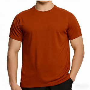 Camiseta Casual de Alta Calidad para Hombre, 100% Poliéster, Diseño Sólido, Secado Rápido, Transpirable, Manga Corta - Product Image 2