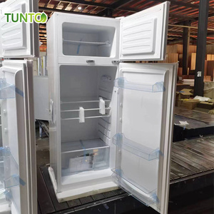 Réfrigérateur-congélateur solaire commercial portable 260L DC24V, idéal pour l'Afrique, à double porte, économe en énergie - Product Image 1