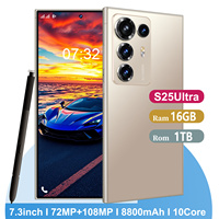 Teléfonos Inteligentes S25 Ultra con Innovadora Pantalla HD Android 14 de 16GB+1TB, Teléfono 4G/5G Original Desbloqueado