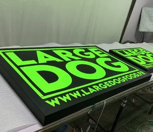 Chất lượng cao 3D chữ rỗng hộp đèn bằng thép không gỉ biểu tượng dấu hiệu UV in LED ánh sáng logo cho cửa hàng - Product Image 2