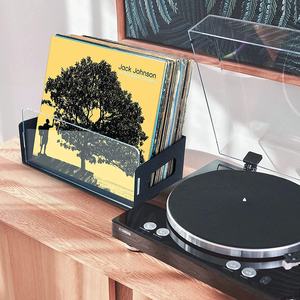 Support de disque vinyle rétro en métal noir, best-seller 2022, supports de disque vinyle à montage mural pour l'affichage d'albums, support de disque vinyle - Product Image 2