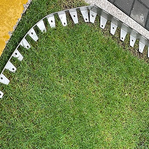 JNZ Bordures de <span class=keywords><strong>jardin</strong></span> en métal de <span class=keywords><strong>conception</strong></span> moderne, à picots, haute densité, pour maisons et hôtels, idéales pour gazon artificiel - Product Image 5