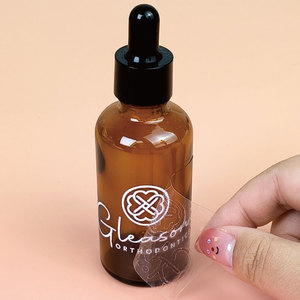 Etiqueta Adhesiva de Transferencia 3D con Logotipo Personalizado, Etiqueta de Transferencia UV de Vinilo Impermeable para Botellas de Cosméticos - Product Image 1