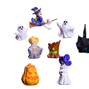 Ornamenti artigianali in resina in miniatura accessori per decorazioni da <span class=keywords><strong>giardino</strong></span> fata di Halloween villaggi in miniatura e statuette religiose/cartoni animati - Product Image 4