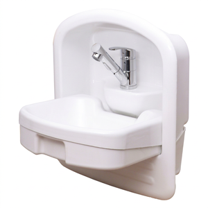 Évier de caravane encastré en acrylique pliable avec robinet extractible, lavabo pliable pour caravane et camping-car - Product Image 1