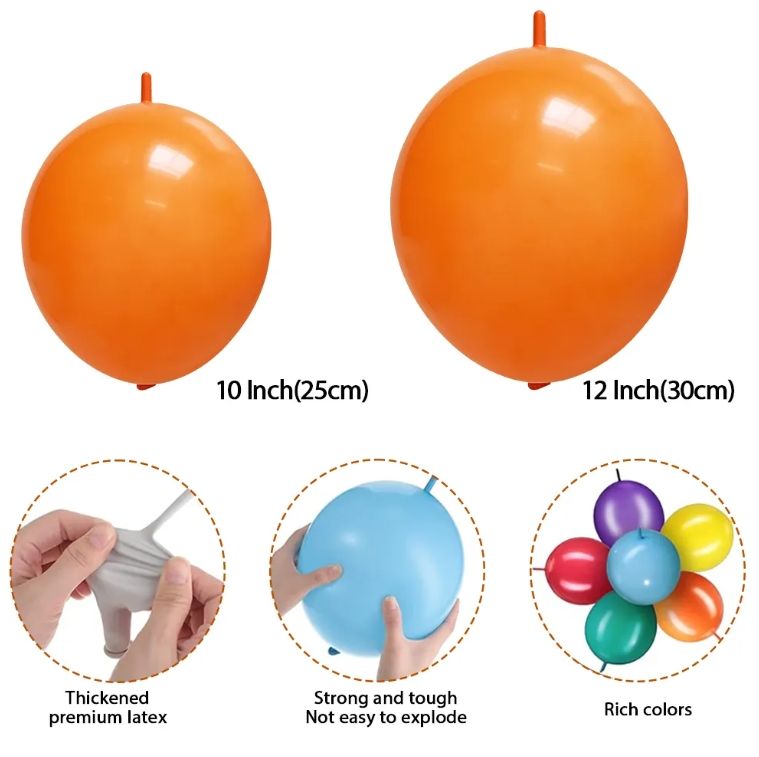 High Quality 10inch Helium Latex Balloon with Linking Tail Pastel Party Decoration Balloon Wholesale Single Item