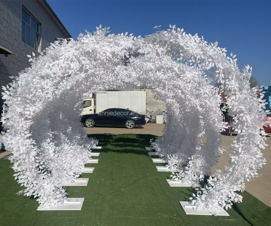 flower arch for wedding aisle