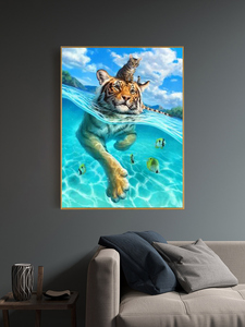 OEM ODM all'ingrosso 30x40 40x50cm tigre animale pittura fai da te personalizza disegni colorazione pittura <span class=keywords><strong>con</strong></span> <span class=keywords><strong>numeri</strong></span> <span class=keywords><strong>per</strong></span> <span class=keywords><strong>adulti</strong></span> bambini - Product Image 2