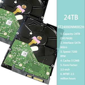 <span class=keywords><strong>Disque</strong></span> <span class=keywords><strong>dur</strong></span> d'entreprise Exos X24 24TB ST24000NM002H SATA III 6Gb/s 7200RPM 512MB pour serveur <span class=keywords><strong>de</strong></span> centre <span class=keywords><strong>de</strong></span> données, <span class=keywords><strong>disque</strong></span> <span class=keywords><strong>dur</strong></span> pour NAS - Product Image 2