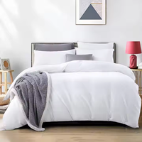 Vente en gros d'usine, ensemble de draps en coton biologique 100%, ensemble de literie de luxe pour hôtel, super doux