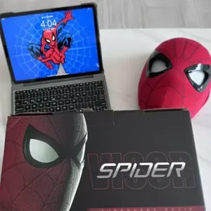 Masque électronique Spider-Man, masque de tête <span class=keywords><strong>Spiderman</strong></span>, masque de cosplay avec yeux mobiles, télécommande 1:1, jouets élastiques, cadeau pour adultes et enfants - Product Image 3