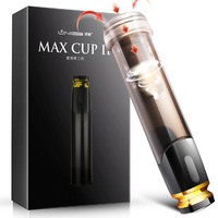 Max 2 Pompe à pénis à aspiration automatique, rechargeable par USB, 100% étanche, avec fonction de bain d'eau et vide d'air, pour l'agrandissement et la masturbation masculine