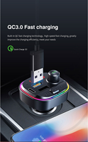 Lecteur MP3 Bluetooth pour voiture, transmetteur FM pour voiture, chargeur de téléphone portable pratique
