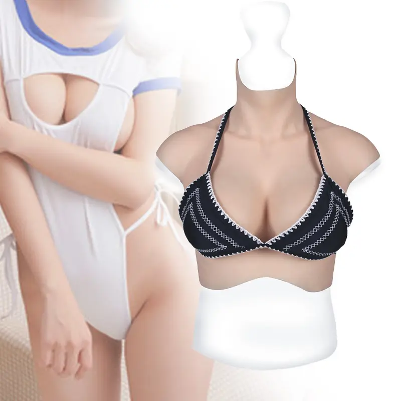 ETA High Quality Silicon Breast Bra Lifelike z Cup Fake Boobs Crossdresser Wearable Breast for Transvestite Sissy Shemale
