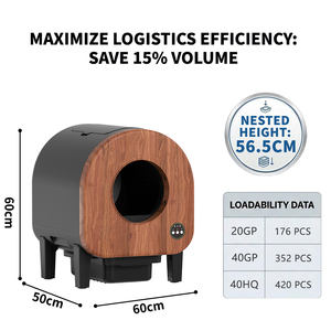 Lettiera Elettrica Anti-Odore Nera XiaoMiao Tech XXL con Controllo Tramite App Tuya, 90L, Autopulente per Gatti Multipli - Product Image 6