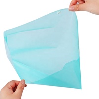 Pochette transparente A4 en plastique PP personnalisée Foska avec bouton-pression pour documents scolaires et dossiers