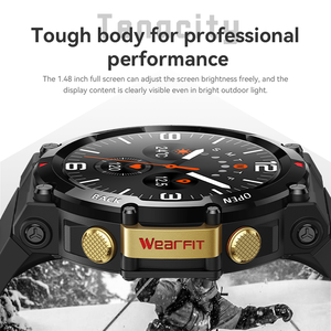 DF HW28 MAX Moteur rond pour gâteau, rechargeable, capteur IP67, capteur G 3 axes, 15 langues nationales, application Wearfit Pro - Product Image 1