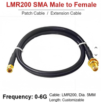 Câble d'extension coaxial RF LMR200 pour antennes radio Wi-Fi, antenne réseau sans fil Mini PCI WiFi 2G 3G 4G, routeur SMA