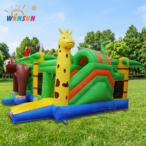 Castillo Inflable con Tobogán WINSUN, Trampolín, Certificado CE, Sin Plomo, Ignífugo, Fácil de Instalar - Product Image 1