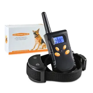 <span class=keywords><strong>Collier</strong></span> de dressage pour <span class=keywords><strong>chien</strong></span> avec télécommande 500M, étanche IPX7, 1100 niveaux de choc, vibration, bip pour chiens de petite et moyenne taille - Product Image 1