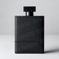 Vente en gros des flacons de parfum les plus populaires, 50 ml, 100 ml, flacon en verre noir vide, parfum, Cologne, flacon pulvérisateur carré pour hommes