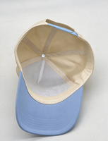 Cappellino da Baseball Snapback a 5 Pannelli Bicolore 100% Cotone con Ricamo Personalizzato e Visiera Curva Strutturata