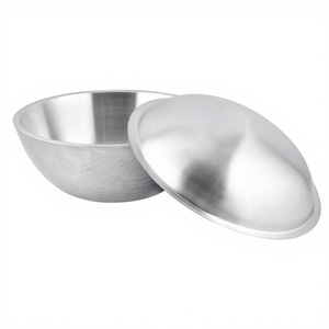 Precio al por mayor técnica personalizada tazón para servir ensalada de acero inoxidable y vidrio para preparación y mezcla de alimentos de ensalada de frutas multi - Product Image 1