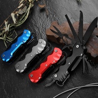 Couteau pliant multifonction 12-en-1 de qualité industrielle pour l'extérieur, avec tournevis, ciseaux, lame de scie, lime et autres outils – Plus portable