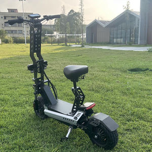 Trottinette électrique pliable avec grand pneu de 13 pouces, double moteur, logo sur la barre et la plateforme, et logo - Product Image 4