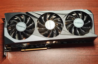 Carte graphique de bureau GIGABYTE d'occasion pour Radeon RX 6900 XT 16 Go GDDR6 PCI Express avec ventilateur WINDFORCE 3X