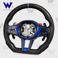 Volant de direction en fibre de carbone pour BMW série G M3 G80 M4 G82 M5 F90 M8 X3m X4m X5m X6m G3x G1x F10 F30 F31personnalisation Sport M6