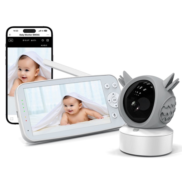 2025 Wifi Audio Baby Monitor with Camera 1080p Usb Charger Health Baby Monitoring Devices Small Smart Home Baby Monitor Camera