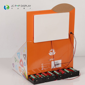 Nhỏ PDQ giấy Bút hiển thị hộp cửa hàng Pop tông Countertop văn phòng phẩm loạt bút chì đầy màu sắc hiển thị giá với màn hình LCD màn hình - Product Image 5