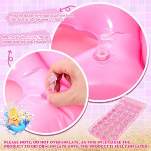 Flotador de Piscina Extra Grande para Adultos, 71x33 Pulgadas, Colchón Inflable Resistente con Reposacabezas para Fiestas en la Playa o el Lago - Product Image 4