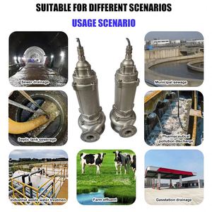 Bomba Sumergible para Aguas Residuales Antiobstrucción, Ahorradora de Energía y a Prueba de Explosiones para Drenaje en Obras de Construcción y Aguas Residuales Urbanas - Product Image 4