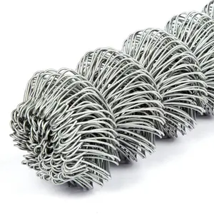 High Quality Commercial 9 Gauge Galvanized Chain Link Mesh Metal Cyclone Wire Fence