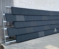 Wetter beständige BMC-Polymer-Dachziegel Flache Form Design im europäischen Stil Wartungsarmes starkes Dach material für die Villa
