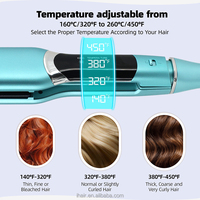 Lisseur à cheveux professionnel RUCHA de haute qualité avec logo personnalisé, fer plat LCD 450F, lisseur à cheveux au plasma en gros