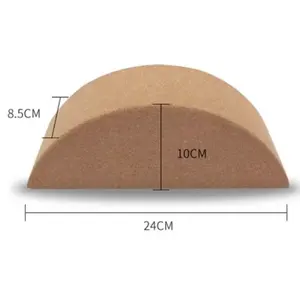 Bloco de ioga cortiça moon feito de cortiça natural antiderrapante e aderência perfeita para melhorar a prática da ioga