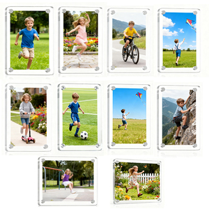 Tùy Chỉnh Acrylic Tủ Lạnh Từ Khung Ảnh Cá Nhân Khung Ảnh Với Gia Đình Chân Dung Và Hình Ảnh - Product Image 1