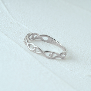 Anillos de Amor Eterno CANNER, Nuevo Diseño, Plata de Ley 925, Número 8, Amor Infinito, Anillo Personalizado para Hombre y Mujer - Product Image 4