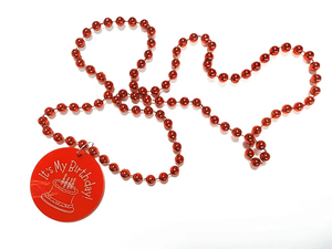 マーディグラビーズネックレスパーティーデコレーション用プラスチック製カスタムロゴプリント - Product Image 6