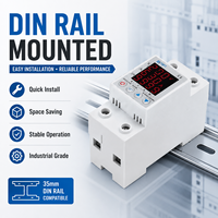 Protecteur de tension à double affichage LED pour rail DIN, pour panneaux électriques, armoires de commande et systèmes de distribution