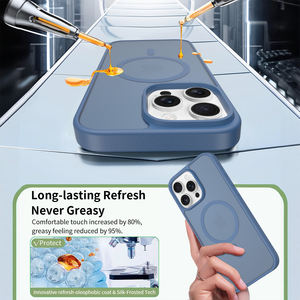 เคสกันลื่นแม่เหล็กสำหรับ iPhone 16 Pro Max แบบ <span class=keywords><strong>2</strong></span> in 1 วัสดุ TPU+<span class=keywords><strong>PC</strong></span>+N52 แม่เหล็ก 2400GS สำหรับ iPhone 15 14 Pro - Product Image 5