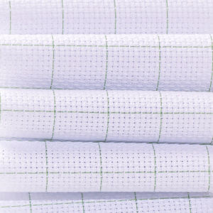 14CT facile à compter fil écologique vert grille <span class=keywords><strong>Aida</strong></span> tissu broderie point de croix tissu maison Textile imprimé motif 150cm - Product Image 1