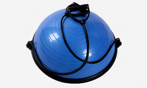 Anti Slip Exercise Core Training Half Yoga Balance Ball Balance <strong>Trainer</strong> With Straps <strong>Pump</strong> - Product Image 5