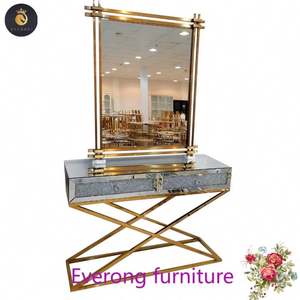 Gran oferta Espejos muebles con espejo mesas de consola con espejo de pared decorativo mesa de consola de vidrio Spiegel Mobles Miroir - Product Image 5