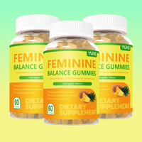 Complément alimentaire en gommes pour l'équilibre féminin certifié GMP avec un mélange d'herbes pour soutenir l'équilibre hormonal sain