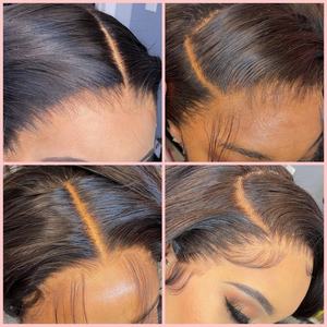 Perruques en cheveux indiens bruts, vente en gros, perruques en dentelle complète HD, cuticules alignées, perruques en dentelle frontale HD pour femmes noires - Product Image 5